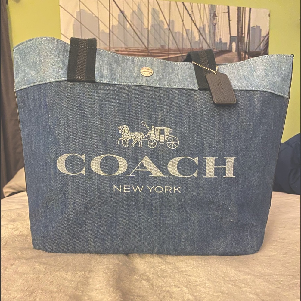 Coach Denim Tote
